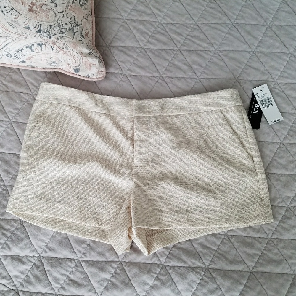 BCX Cream Shorts